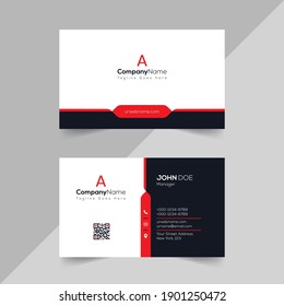 creative business card template design in vector