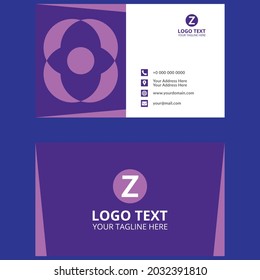 Creative Business Card Template Design , Vector File