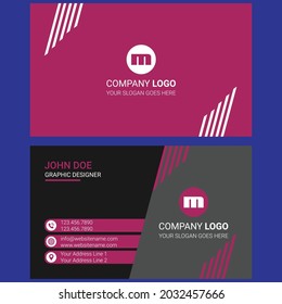 Creative business card template design , vector file