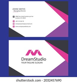 Creative business card template design , vector file