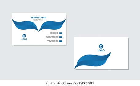 Creative business card template design .