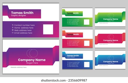 Creative business card template design card