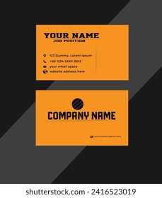 Creative Business Card Template Design Corporate 