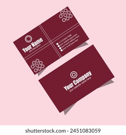Diseño de Plantilla de tarjeta de visita creativa