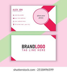 creative business card template design and vector file modern business card design.