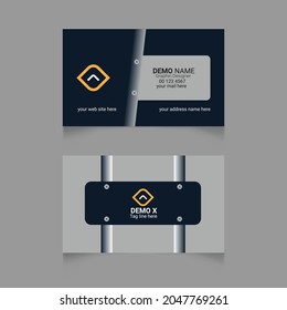 Plantilla de tarjeta de visita creativa con diseño moderno