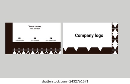 Plantilla de tarjeta de visita creativa Diseño moderno y limpio