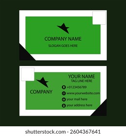 Creative Business Card Template with a modern design.
