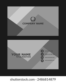 Creative business card template with overlapping concept