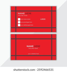 creative business card template. Portrait and landscape orientation. Luxury gray white and gray black color. Clean professional business card template, visiting card, illustration.