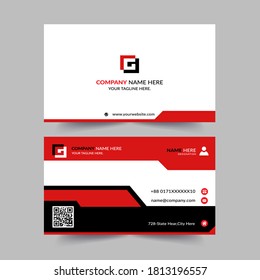 Creative Business Card template Premium Vector
