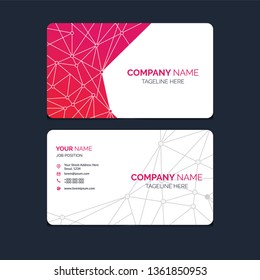 Creative Business Card Template. For Tech Company. Double sided design