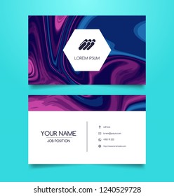 Creative Business Card Template. Vector Illustration
