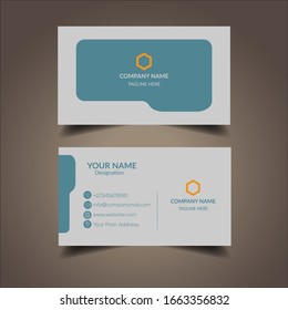 Creative business card template. Vector illustration.