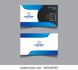 Creative Business Card Template, Vector