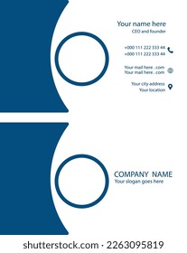 Plantilla creativa de tarjeta de visita. Diseño vectorial de tarjetas de visita.