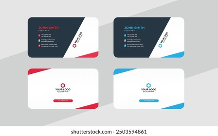 Diseño creativo del Vector de la Plantilla de la tarjeta de visita