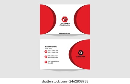 Creative Business Card, Vector Clean and simple modern business card template.