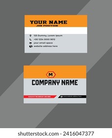Plantilla de vectores de tarjetas de visita creativa 