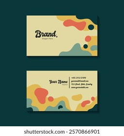 Creative business card vector template