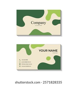 Creative business card vector template