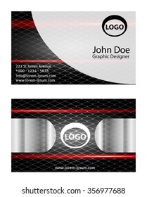 Creative business card vector template
