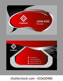 Creative business card vector template
