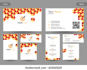 Creative Business Card, Visiting Card or Name Card set with front and back page view.
