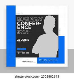 Creative business conference social media post banner template