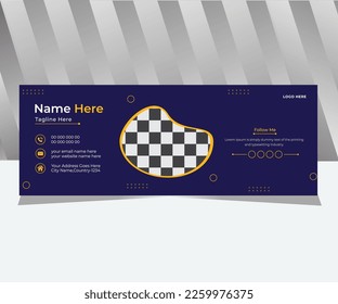 Creative Business Email Signature Design Template 