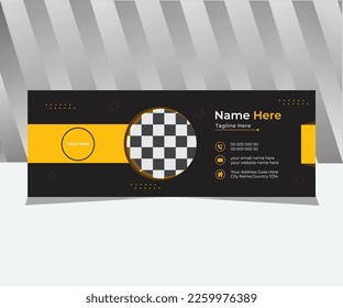 Creative Business Email Signature Design Template 