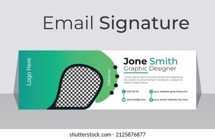Création Entreprise E-mail Signature ensemble de conceptions Pour homme d'affaires ou couverture de médias sociaux personnels