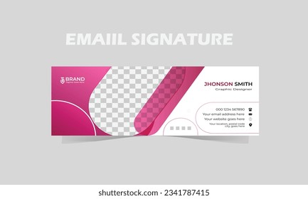 Creative business email signature template
