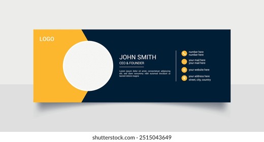 Creative business email signature template