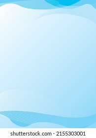 Empresa creativa fluido de gradiente azul + líneas fondo de vector de afiches