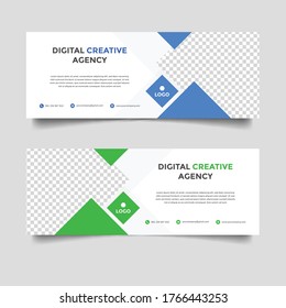 creative business facebook cover vector template