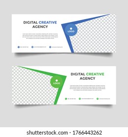creative business facebook cover vector template
