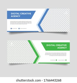 creative business facebook cover vector template