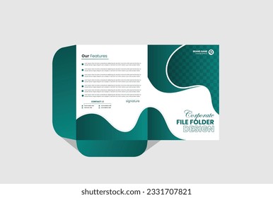 creative business filefolder design template.
