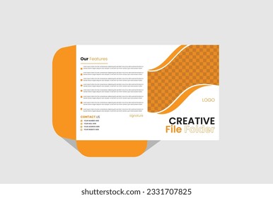 creative business filefolder design template.