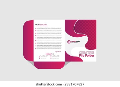 creative business filefolder design template.