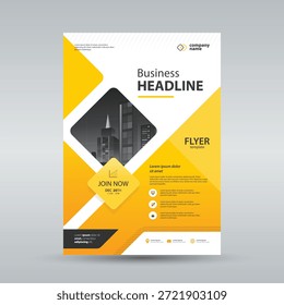 Plantilla de diseño de diseño de folleto de negocios creativos. Diseño de portada de una sola página. Escala de tamaño A4 y fácil de editar