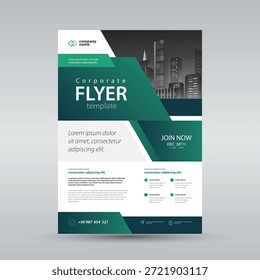 Plantilla de diseño de diseño de folleto de negocios creativos. Diseño de portada de una sola página. Escala de tamaño A4 y fácil de editar