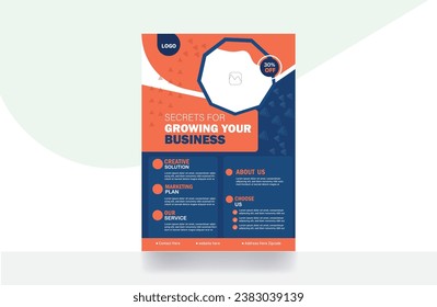 Creative business flyer corporate brochure marketing banner Cover design background template