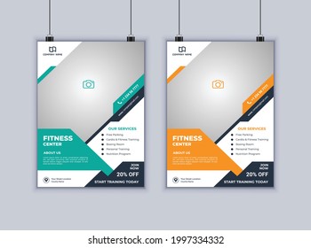 Creative Business Flyer Design. 2 Seiten Business Flyer, Vektordesign. Moderner Fliegervorlagenvektor. Broschüre