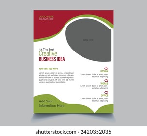 Creative business flyer design and brochure design illustration