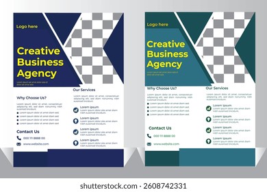 creative business flyer design eps file