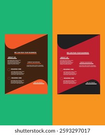 creative business flyer design layout