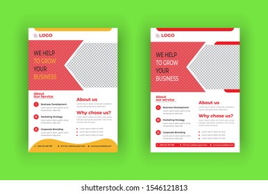 Creative Business Flyer Design Template.