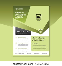 Creative Business Flyer Design template, A4 size, Size editable